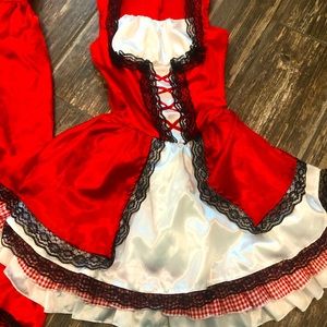 Little Red Riding Dress snd Cape Costume